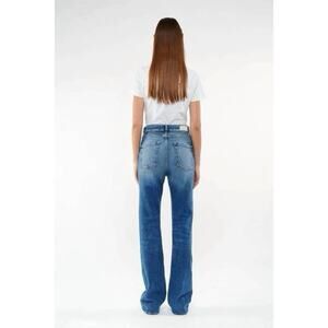 icon denim natie Wide Leg High Waist Blue Jeans 28 X 33